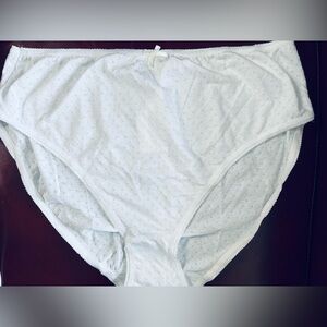 Size 14 St. Eve Intimates vintage & 🆕 White 97% cotton Swiss dot pattern & lace